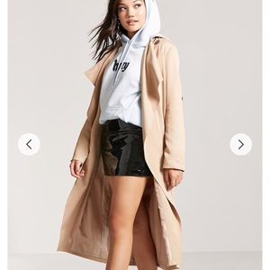 Draped Trench Coat Size SMALL COLOR TAUPE